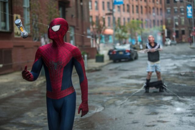 Andrew Garfield as Peter Parker/Spider-Man in The Amazing Spider-Man 2