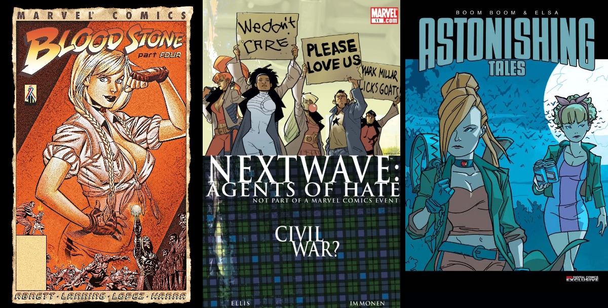 elsa bloodstone covers 2000s nextwave agents of hate
