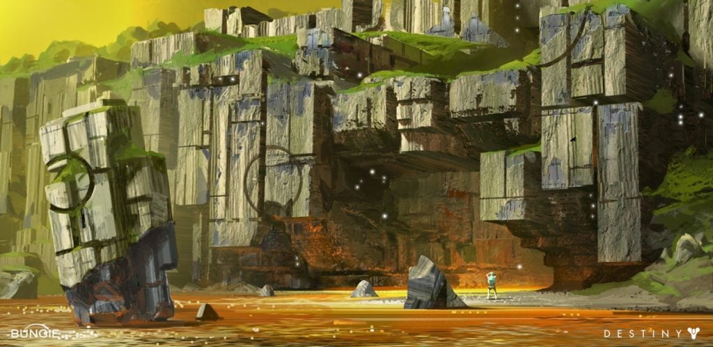 Destiny: Venus Exploration Concept Art by Dorje Bellbrook