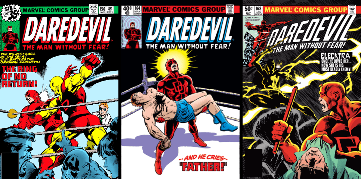 daredevil-comics covers 1980s