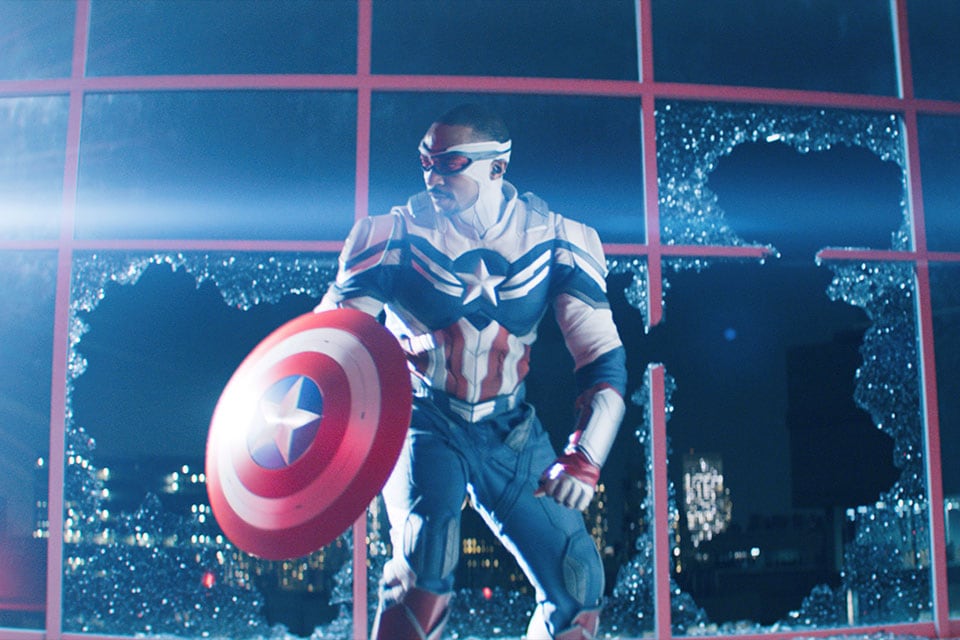 Falcon/Sam Wilson/Captain America (Anthony Mackie) in The Falcon and the Winter Soldier