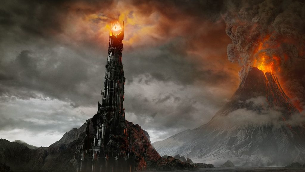 Lord of the rings Eye of Sauron Mount Doom