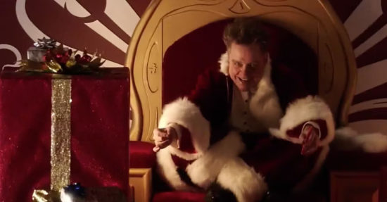 Trickster (Mark Hamill) dressed as Santa in The Flash "Running to Stand Still" episode