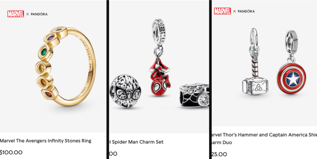 Marvel collection (Pandora)