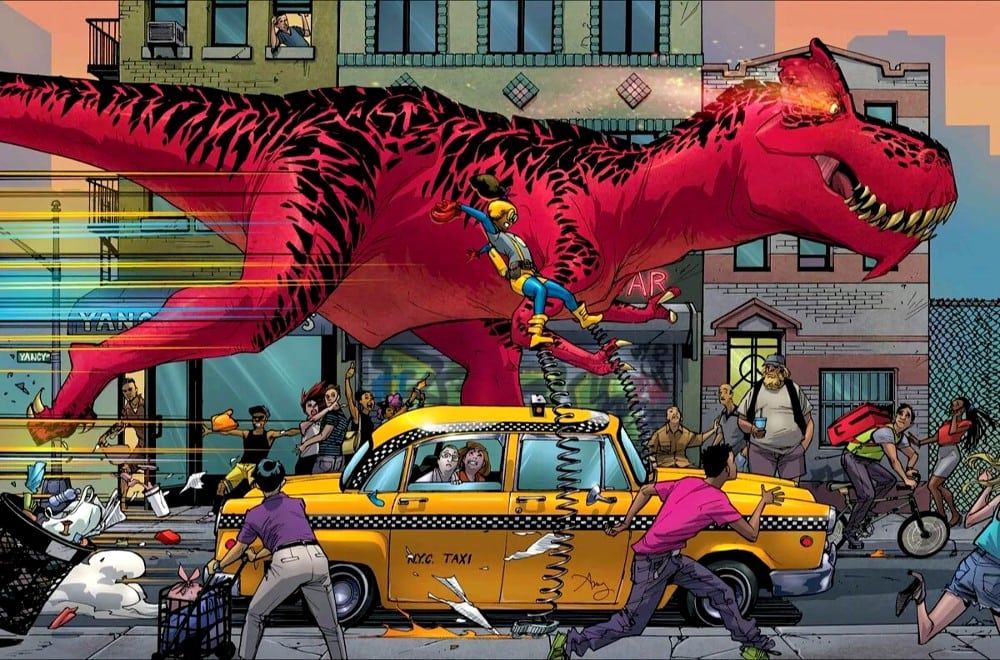 Moon girl and devil dinosaur in the comics